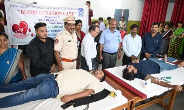 BLOOD DONATION CAMP ORGANISED AT DAV, KALINGA NAGAR  : OMMTV