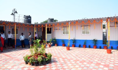 PURI STATION REDEVELOPMENT: CAMP OFFICE STARTED FUNCTIONING AT PURI RAILWAY STATION TO LOOK AFTER THE DEVELOPMENTAL WORK.: Ommtv