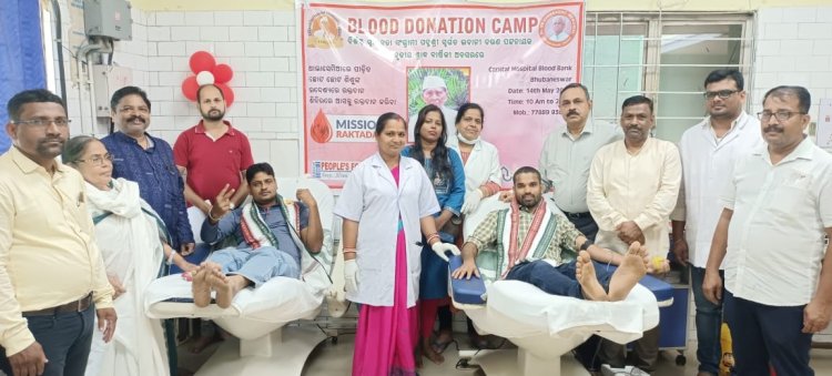 Ommtv: Sesame Tarpan and Blood Donation on 3rd Shraddha Anniversary of Prominent Freedom Fighter Padmashri Bhavani Charan Patnaik