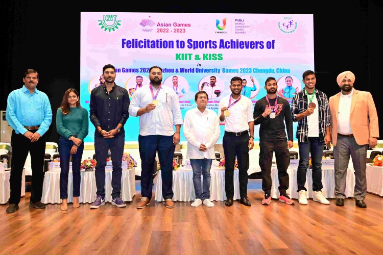 KIIT-KISS Felicitate Asian Games & World University Games 2023 Medal Winners : Ommtv