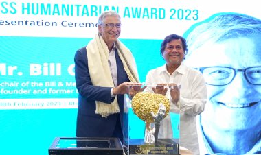 Bill Gates Receives the Prestigious KISS Humanitarian Award 2023 : Ommtv
