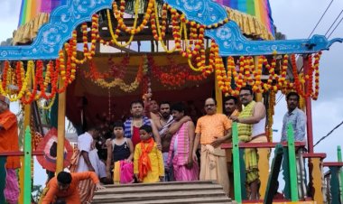 ଲାଞ୍ଜିଗଡ ବୈକୁଣ୍ଠପୁରୀର ତିନି ଠାକୁରଙ୍କ ବାହୁଡ଼ାଯାତ୍ରା ସମ୍ପର୍ଣ :OmmTV Kalinga Vikas