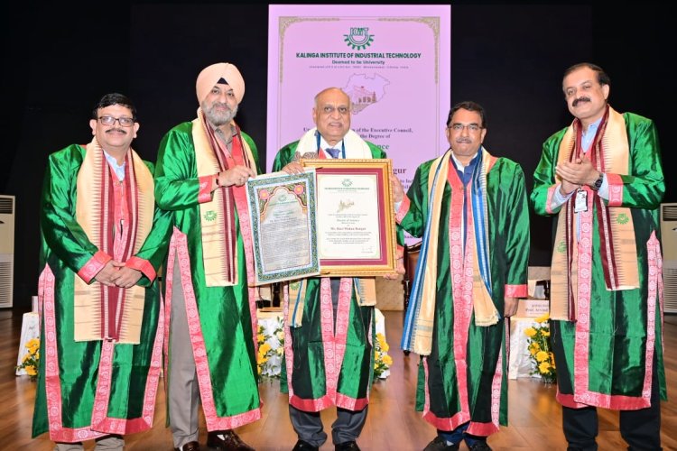 Shree Cement’s H M Bangur Calls upon KIIT :Ommtv