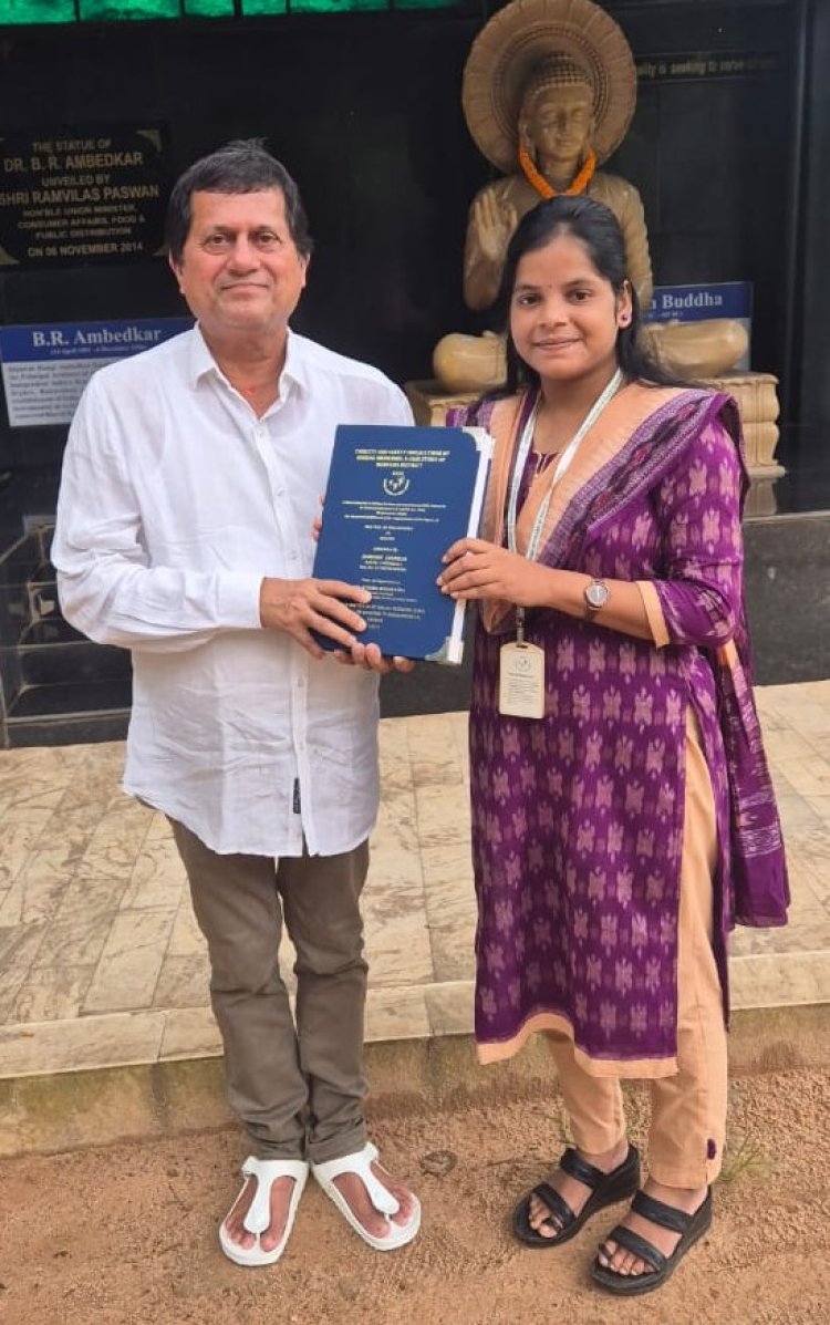 KISS Student Jamini Jhankar Becomes the First Research Scholar from Chuktia Bhunjia Tribe : Ommtv Kalinga Vikas