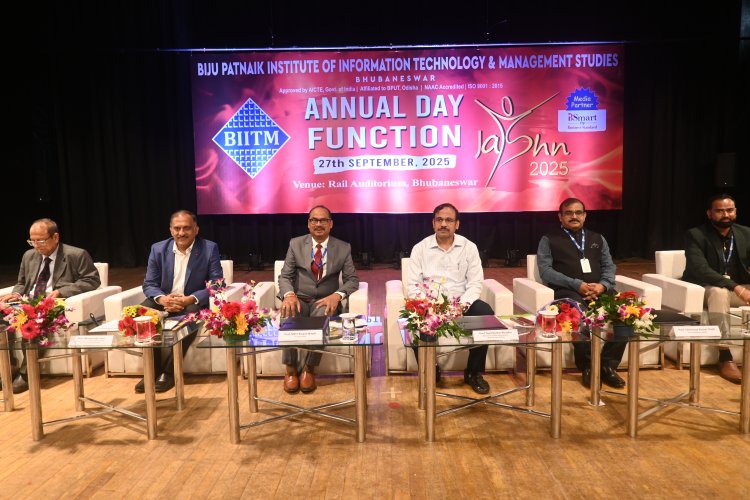 ବି. ଆଇ. ଆଇ. ଟି. ଏମ୍. ପକ୍ଷରୁ ଭୁବନେଶ୍ୱରର ରେଳ ଅଡିଟୋରିଯ଼ମରେ 'ଜଶନ 2025 "ବାର୍ଷିକ କାର୍ଯ୍ଯ଼କ୍ରମର ଆଯ଼ୋଜନ :Ommtv Kalinga Vikas