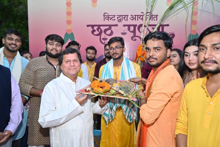 Chhath Puja Celebrated with Traditional Fervour at KIIT-DU : Ommtv Kalinga Vikas