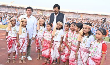 Union Minister Ramdas Athawale Hails Achyuta Samanta’s Work for Tribal Empowerment during Visit to KIIT and KISS: Ommtv Kalinga Vikas