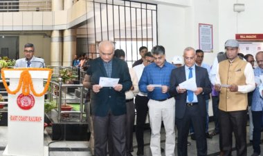 Constitution Day Observed at East Coast Railway:OmmTV kalinga vikas