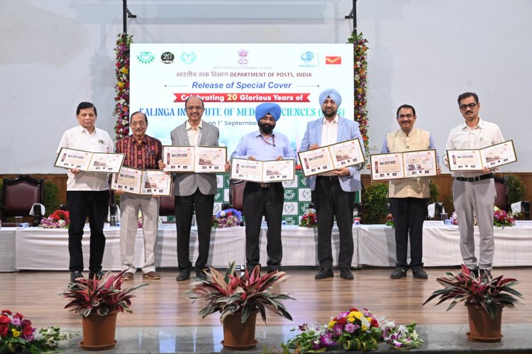 India Post releases special cover to commemorate 20 years of KIMS