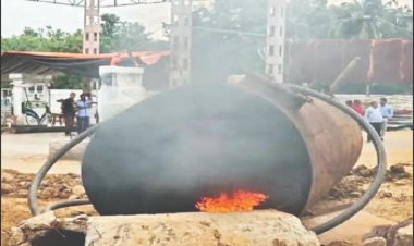  ପେଟ୍ରୋଲ୍‌ ପମ୍ପରେ ବିସ୍ଫୋରଣ: ଢାଙ୍କୁଣି ଉଡ଼ି ମୁଣ୍ଡରେ ବାଜିଲା, ଜଣେ ମୃତ