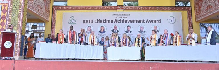 US Senator, Mayors Visit KIIT and KISS  Ten Distinguished Personalities Honoured with KKIO Lifetime Achievement Award   