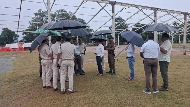 ରାଷ୍ଟ୍ରପତିଙ୍କ ଗସ୍ତ ପୂର୍ବରୁ କ୍ଷେତ୍ର ପରିଦର୍ଶନ କଲେ ମୟୂରଭଂଜ ଜିଲ୍ଲାପାଳ